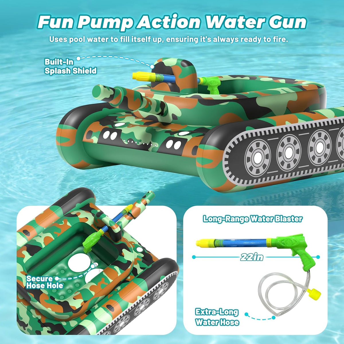 Epic Water Battle Inflatable Tank